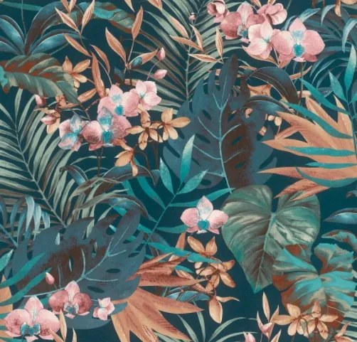 Fali tapéta virágok levelek 833133 Rasch