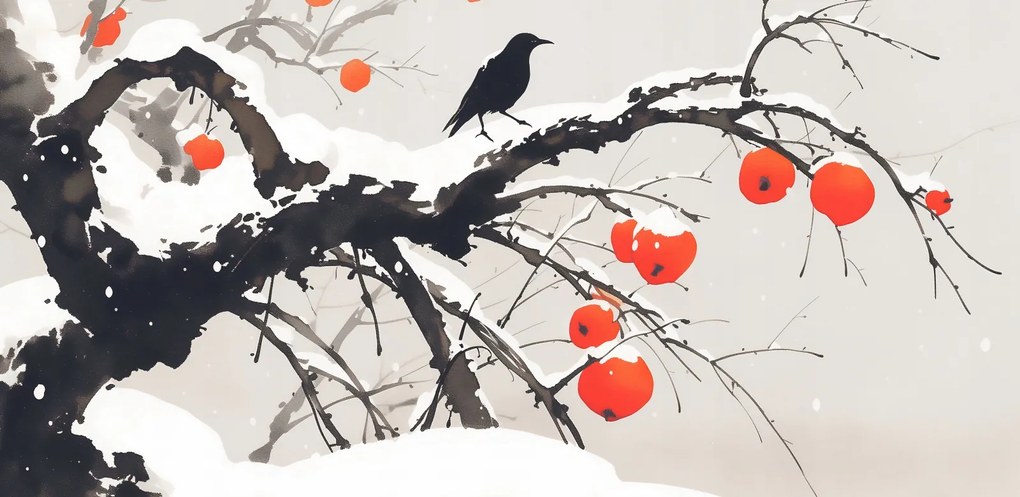 Poszter 91,3x44,5cm Keleti akvarell