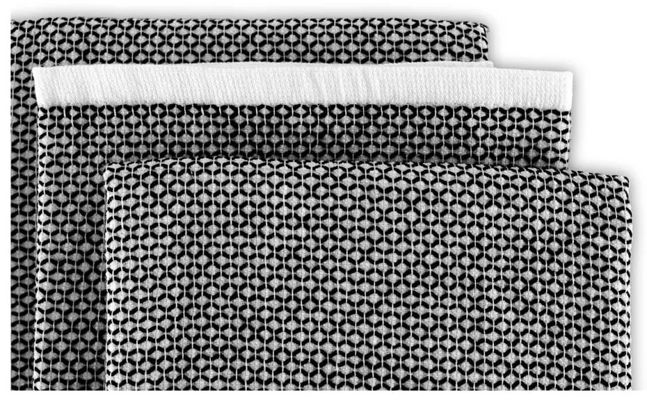 Konyharuha szett 3 db-os 50x76 cm Duo Leno – ZicZac