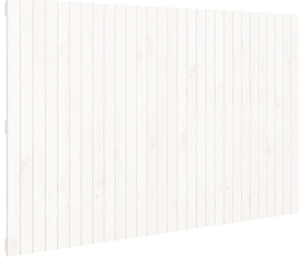 fehér tömör fenyőfa fali fejtámla 185 x 3 x 110 cm