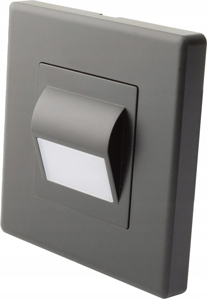 Lámpa LED-es fali lámpa fekete műanyag kerettel Luuna