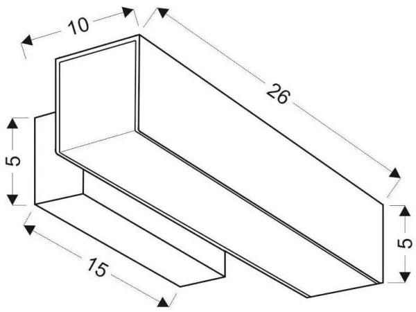 LED Fali lámpa LANDER LED10W/230V