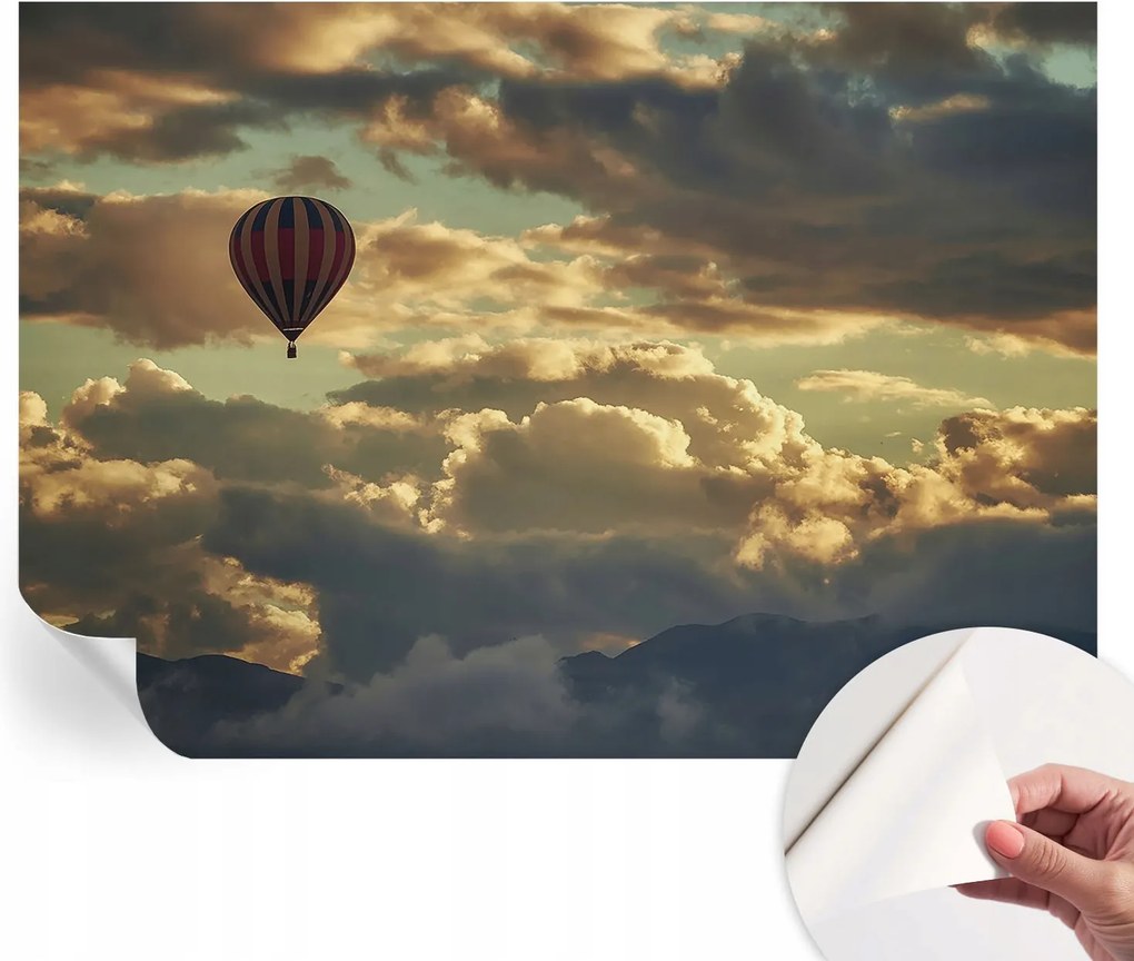 Öntapadós Fali Fotótapéta Hálószoba Léggömb a felhőkben 208x146 cm