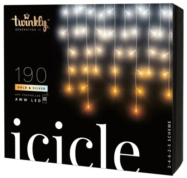 Twinkly TWI190GOP-TEU - LED Kültéri karácsonyi lánc 190xLED 11,5m IP44 Wi-Fi