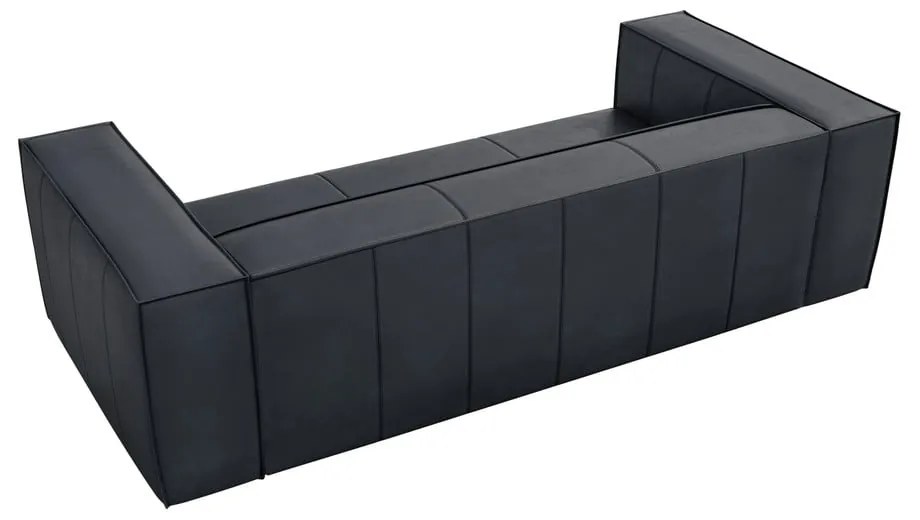 Sötétkék bőr kanapé 227 cm Madame – Windsor &amp; Co Sofas