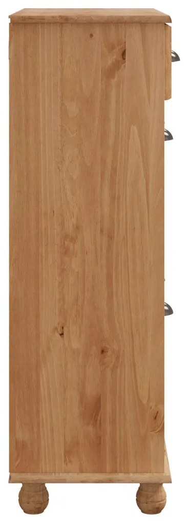 Cipőtároló ASKIM" 85x35x108 cm Tömör Fenyő"