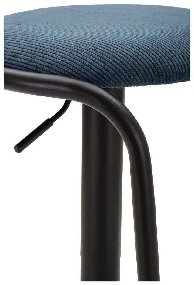 Petróleum színű-fekete kárpitozott állítható magasságú bárszék (ülésmagasság 61 cm) Destiny – Mauro Ferretti