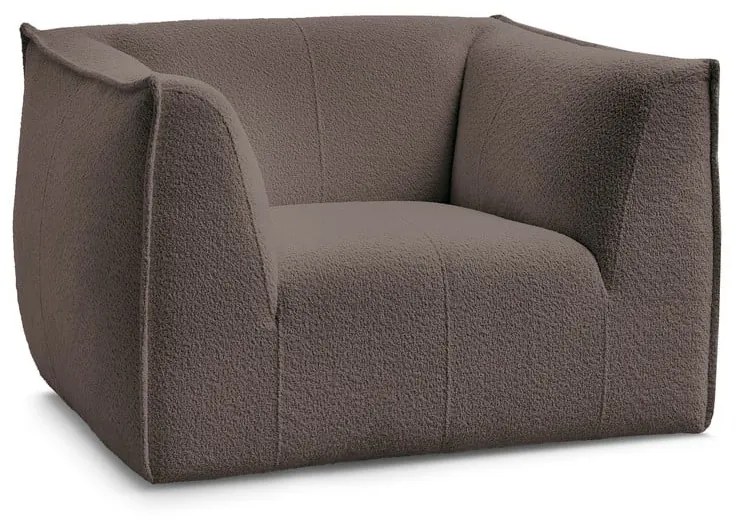 Barna buklé fotel Giorgia – Bobochic Paris