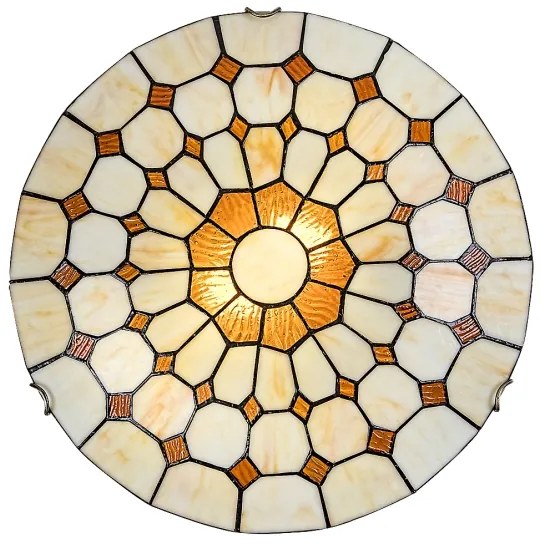Brilagi - Tiffany vitrázs mennyezeti lámpatest DORAN 2xE27/60W/230V