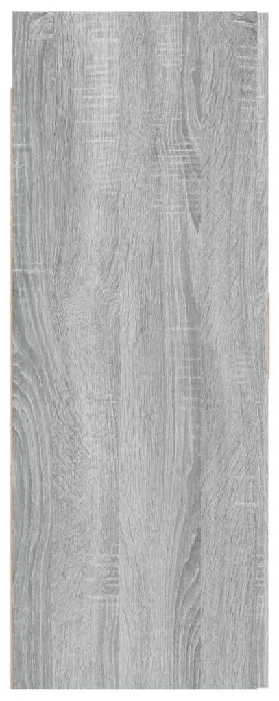 szürke-sonoma színű függő faliszekrény 69,5 x 34 x 90 cm