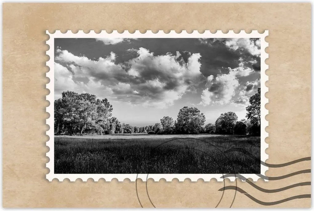 Poszterek 90x60 Vidéki réti táj