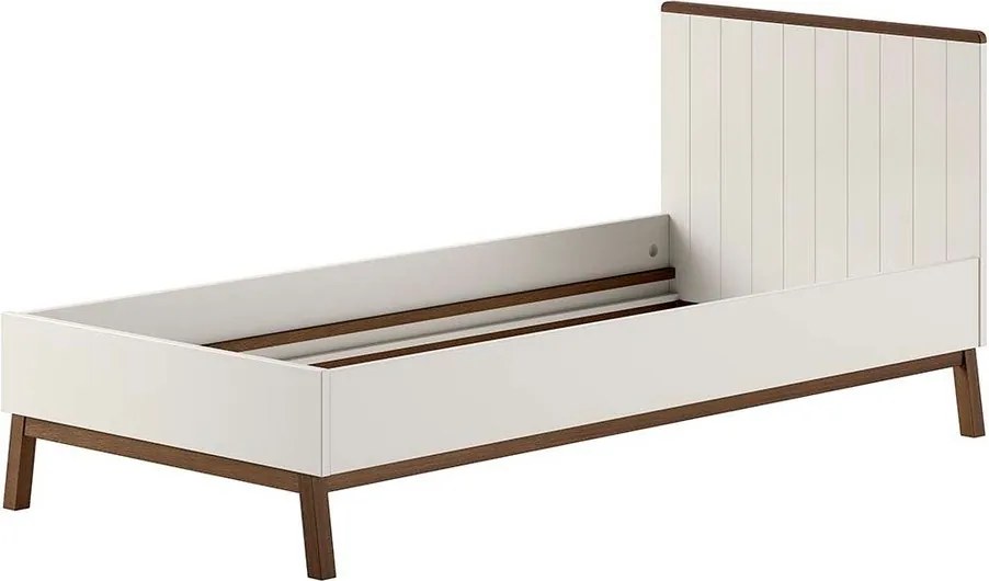 Bézs borovi fenyő gyerekágy ágyrács nélkül 90x200 cm Sezane – Vipack