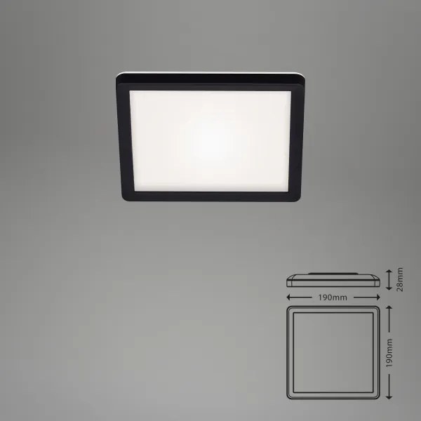 Briloner 7153-415 - LED Mennyezeti lámpa SLIM LED/12W/230V 19x19 cm