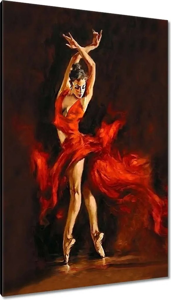 Vászonkép 80x120 NamiNyomorú tánc Nő