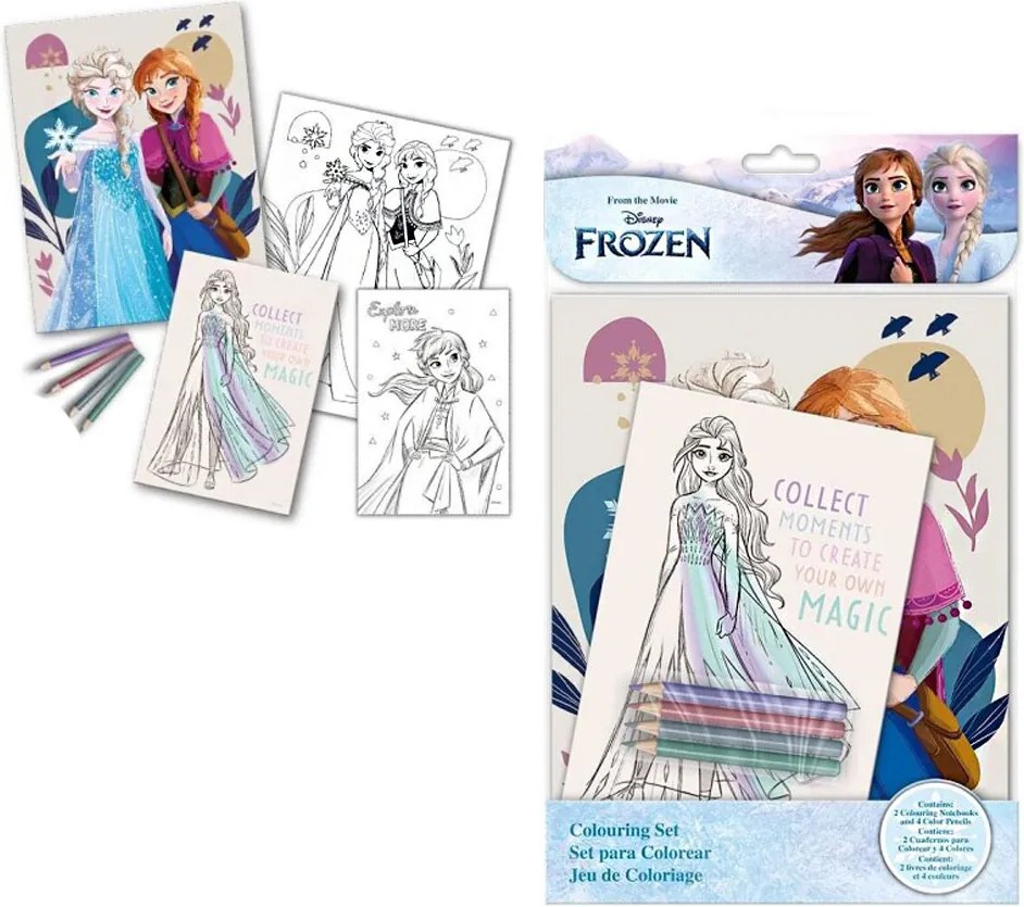 Disney Jégvarázs Enchanted színező szett