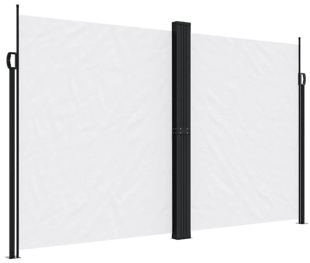 fehér behúzható oldalsó napellenző 200 x 1200 cm