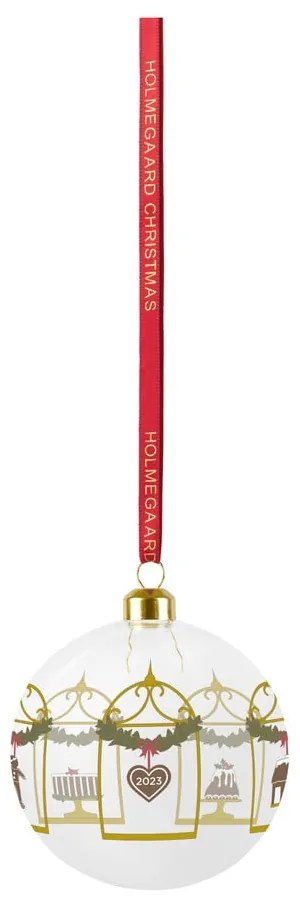 Üveg kézzel fújt karácsonyfadísz ø 8 cm Annual Christmas Bauble – Holmegaard