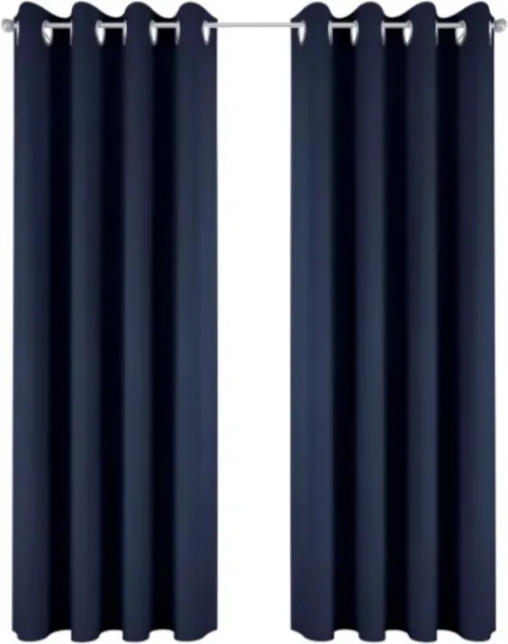 Függöny Sötétítő Függöny Sekey Sötétkék 132 x 160 Prémium Minőség