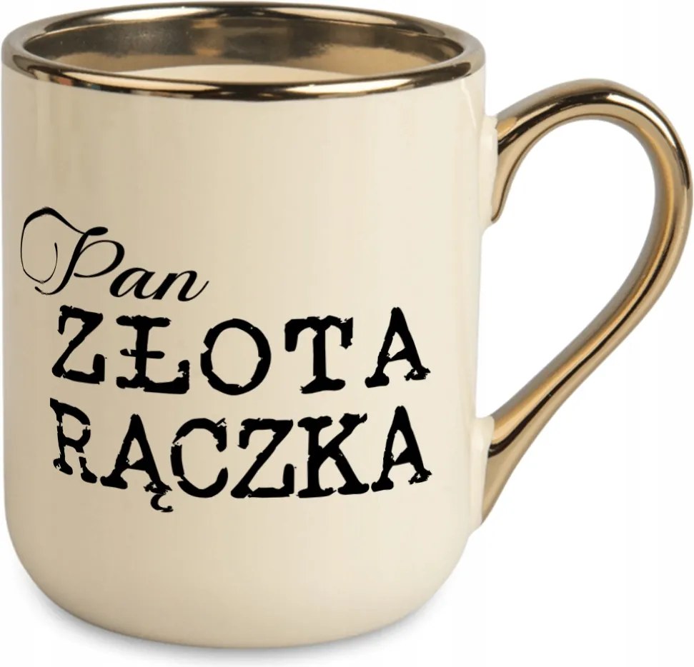 Bögre Elegáns Ajándék Építőipari Szakember Vízvezeték Szerelő Úr Arany Fogantyú