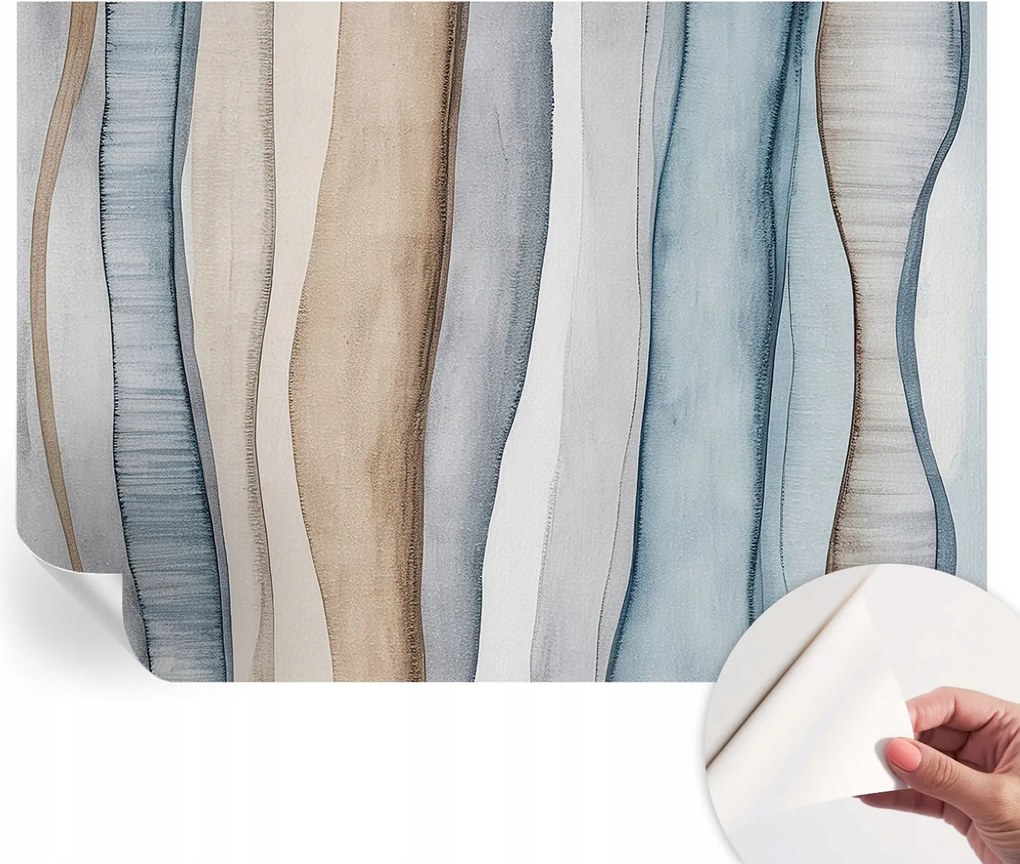 Dekoratív öntapadós fotótapéta irodába Absztrakt csíkok 208x146 cm