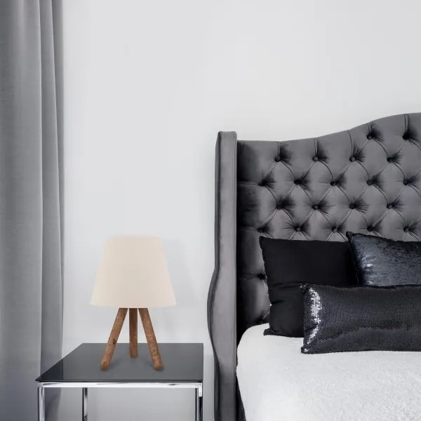 Asztali lámpa AYD 1xE27/60W/230V bézs/barna