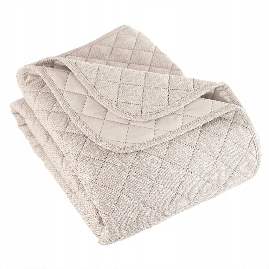 Dekoratív ágytakaró Molly 220x240 cm Meleg bézs