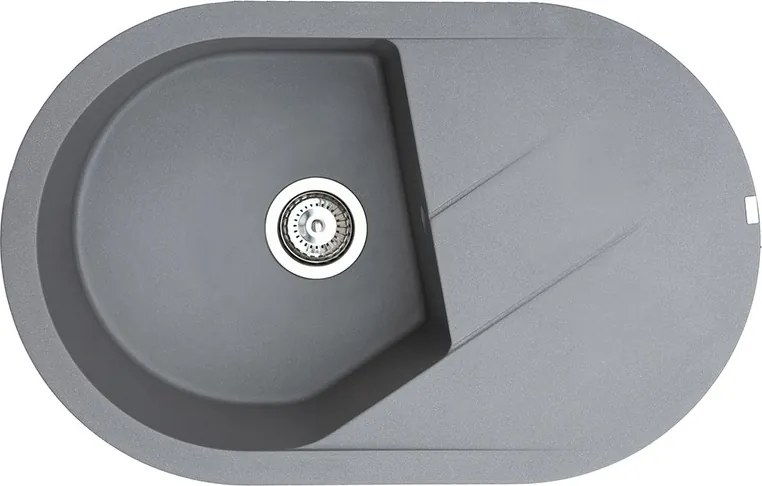 Vesta Plus Metalac 372999 Gránit Mosogatótálca - Extra mély, Csepegtetőtálcás, Grafit