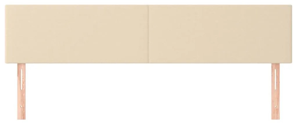 2 db krémszínű szövet fejtámla 80 x 5 x 78/88 cm
