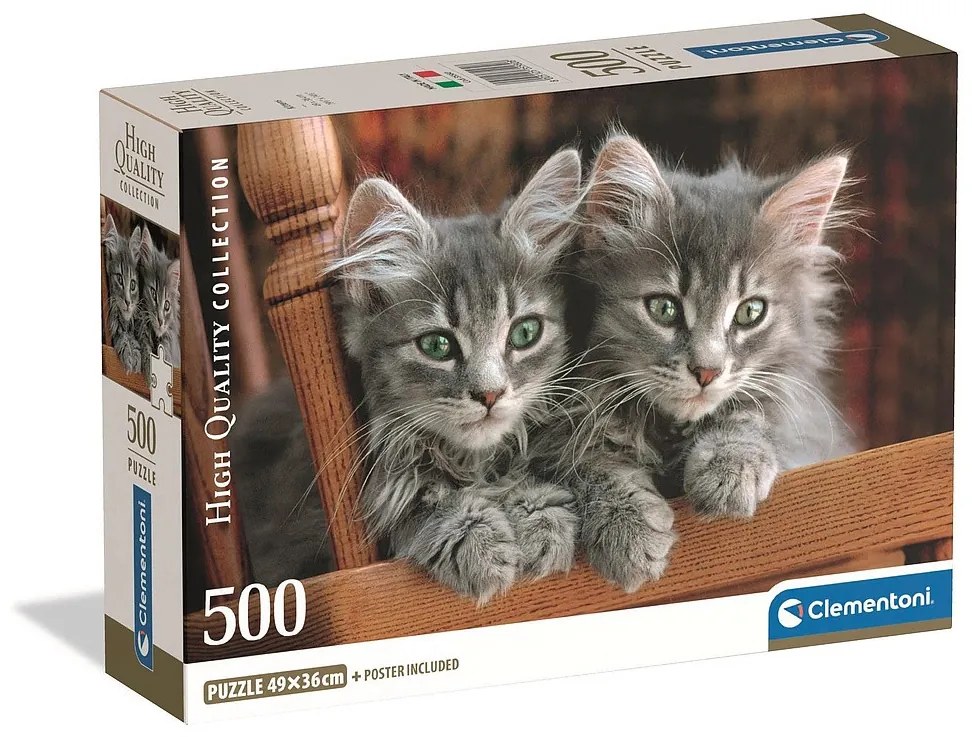 Cicás Cozy Cat 500 db-os Compact puzzle Clementoni