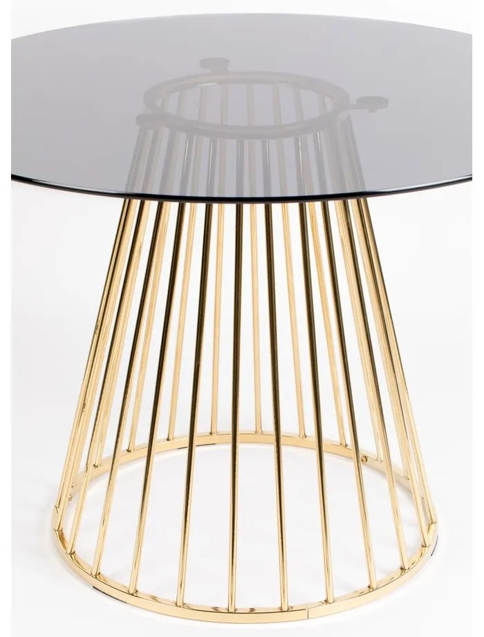 Kerek étkezőasztal üveg asztallappal ø 104 cm Floris – White Label