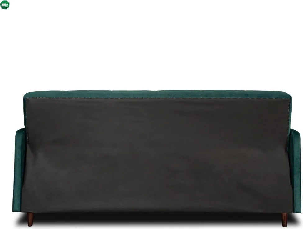 Sofa Rozkładana TIVOLI Zielona Welurowa