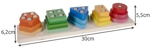 Wooden puzzle sorter Kruzzel 22492