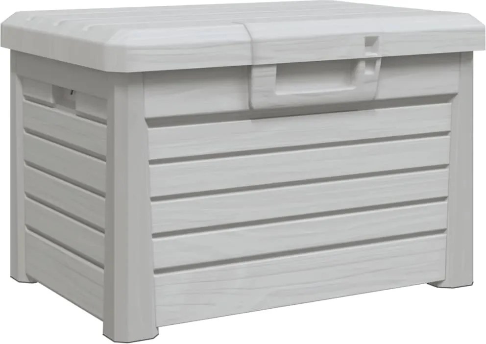 vidaXL szürke polipropilén kültéri párnatartó láda 73 x 50,5 x 46,5 cm