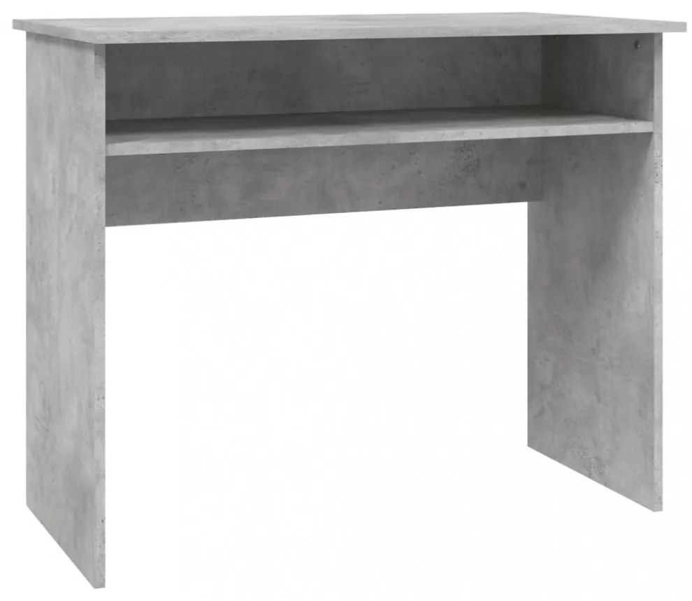 betonszürke szerelt fa íróasztal 90 x 50 x 74 cm
