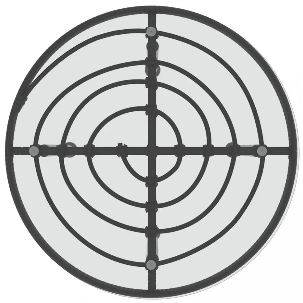 3 részes fekete polirattan kerti étkezőgarnitúra