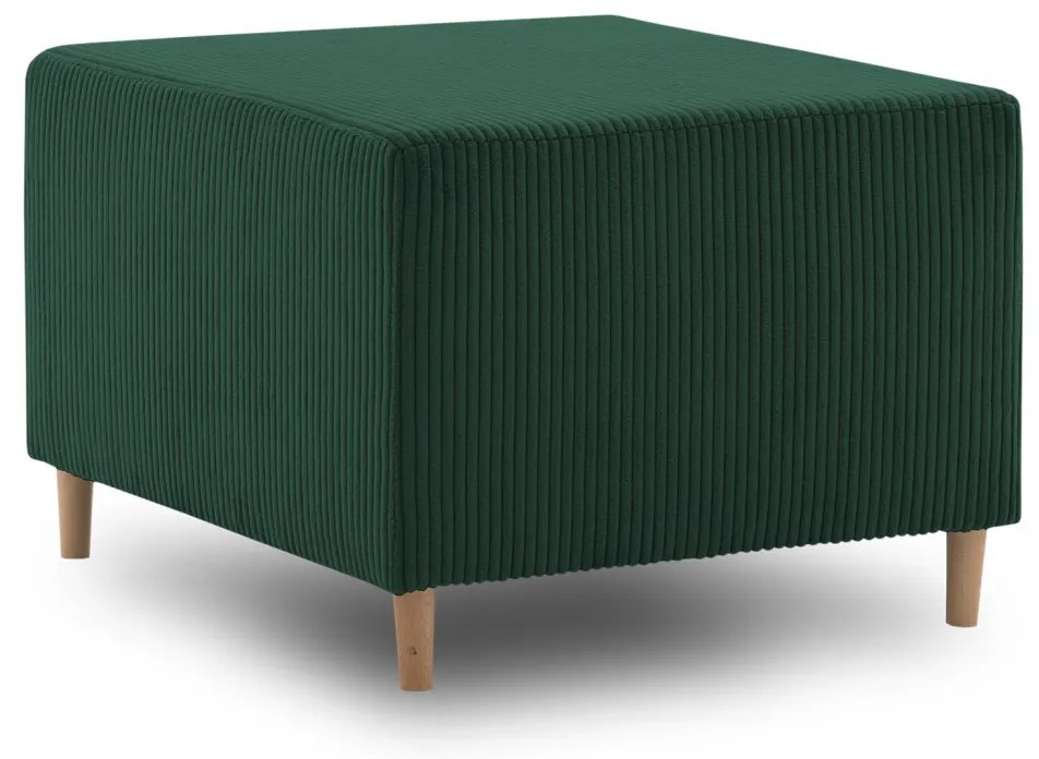 Fireze puff, kordbársony, zöld