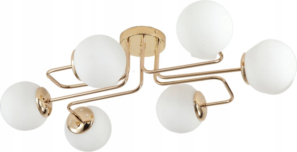 Függőlámpa Mennyezeti Csillár Gömbök arany Modern Led tej