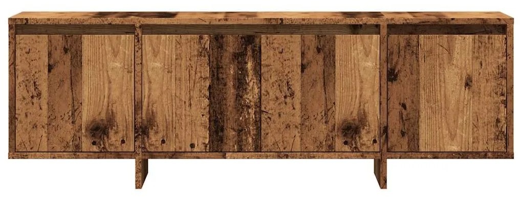 antik fa színű szerelt fa TV-szekrény 120 x 30 x 40,5 cm