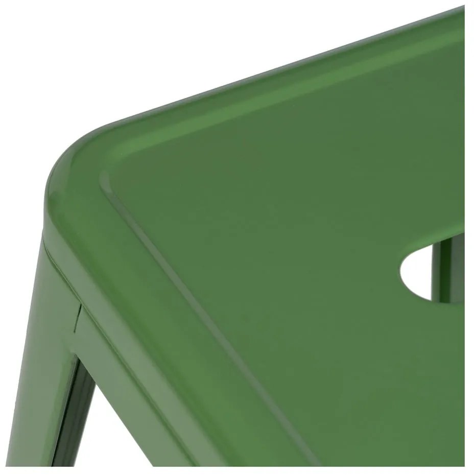 Zöld fém bárszék szett 2 db-os (ülésmagasság 61 cm) – Ixia