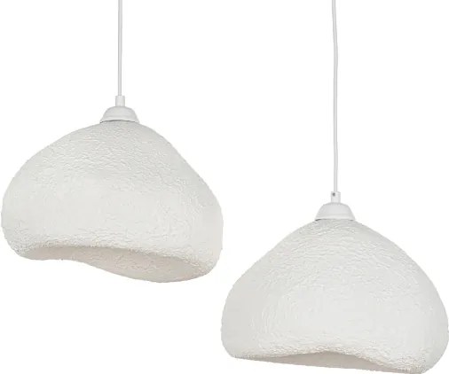 Brilagi - Kábeles függőlámpa WABI SABI 2xE27/40W/230V átm. 45 cm fehér