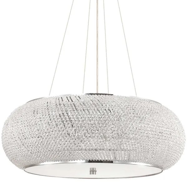 Ideal Lux - Kristály csillár zsinóron PASHA 14xE14/40W/230V átm. 65 cm króm