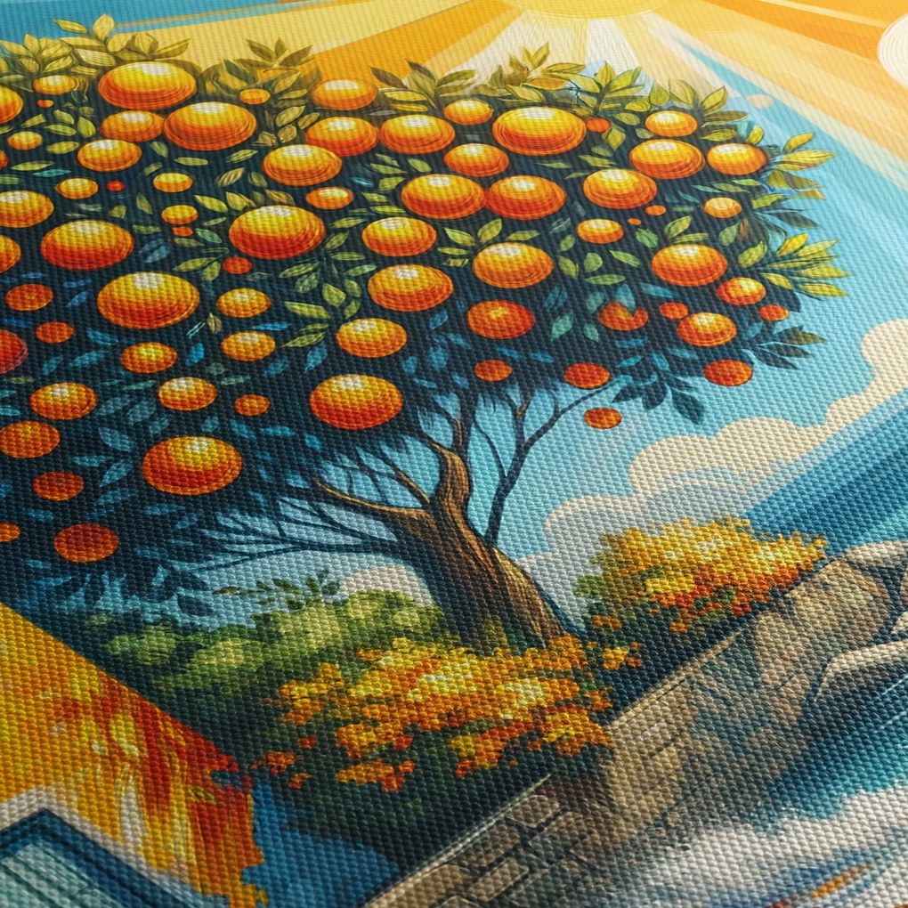 Kép - Ház narancsokkal I. (90x60 cm)