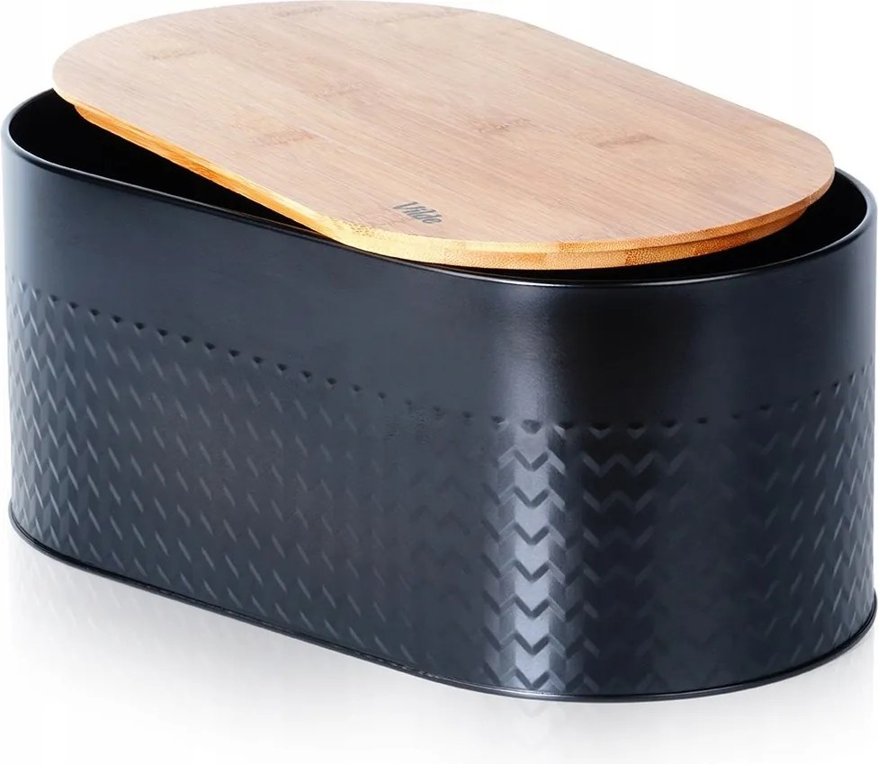 Kenyértartó Fekete Bambusz kenyér tároló doboz zsemle kenyér