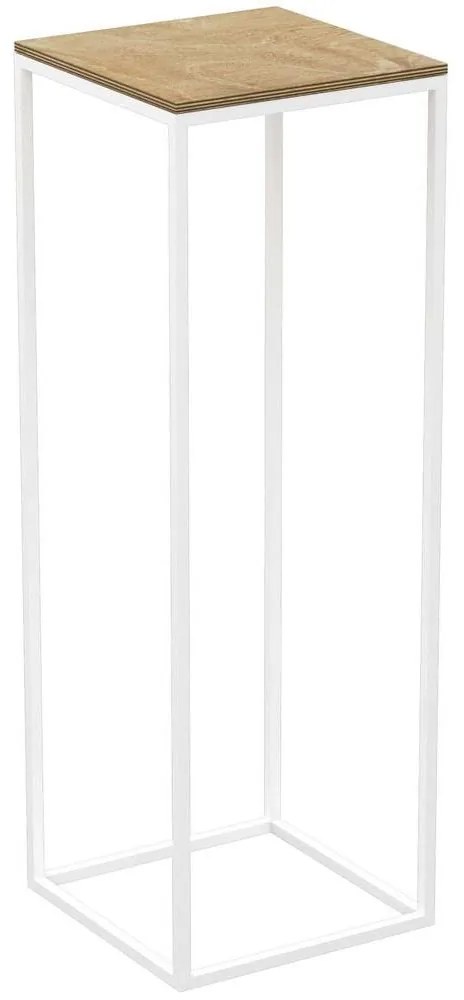 Virágállvány 70x24 cm fehér