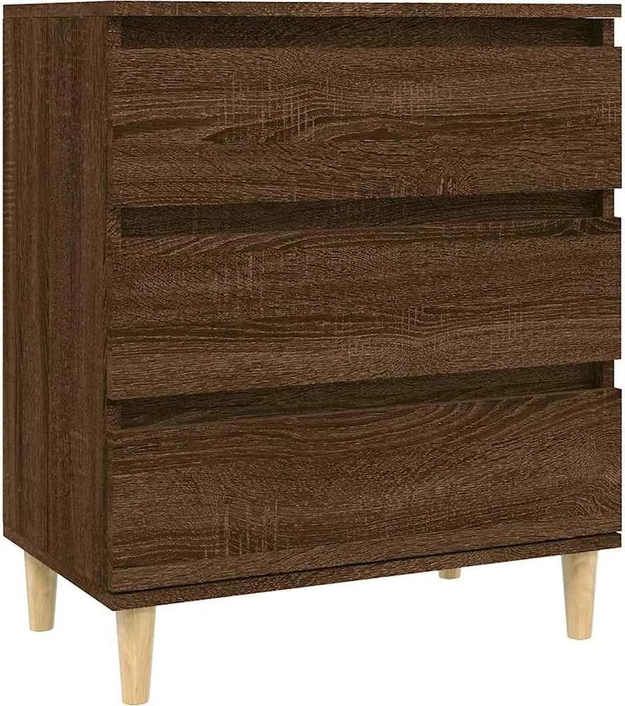 vidaXL barna tölgy színű szerelt fa tálalószekrény 60 x 35 x 70 cm