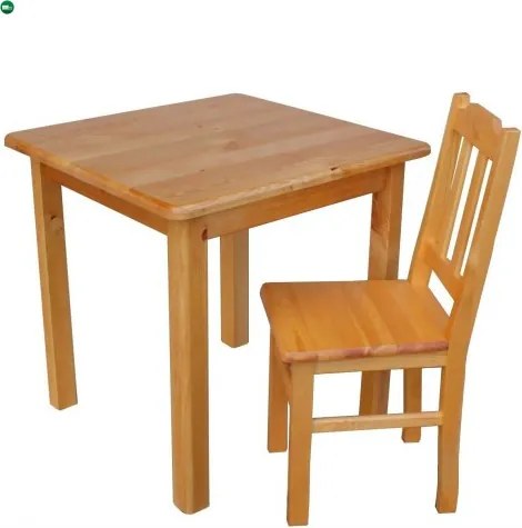Étkezőasztal kocka 75x75 éger