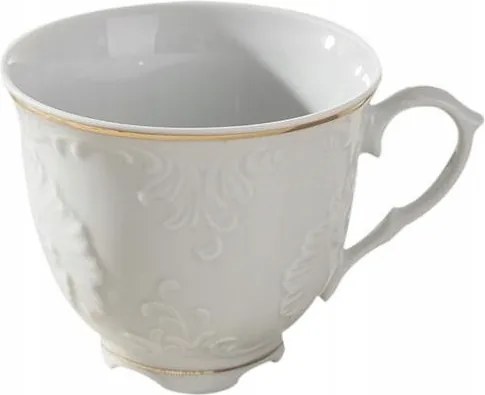 Ćmielów Rococo Kávéscsésze Tea Fehér 250 ml 1 db Arany vonal