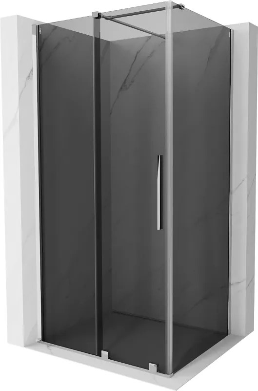 Mexen Velar toló zuhanykabin 100 x 85 cm, grafit, króm - 871-100-085-41-01