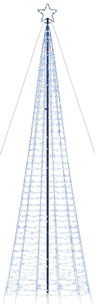 kék LED karácsonyfa tüskékkel 1534 LED 500 cm