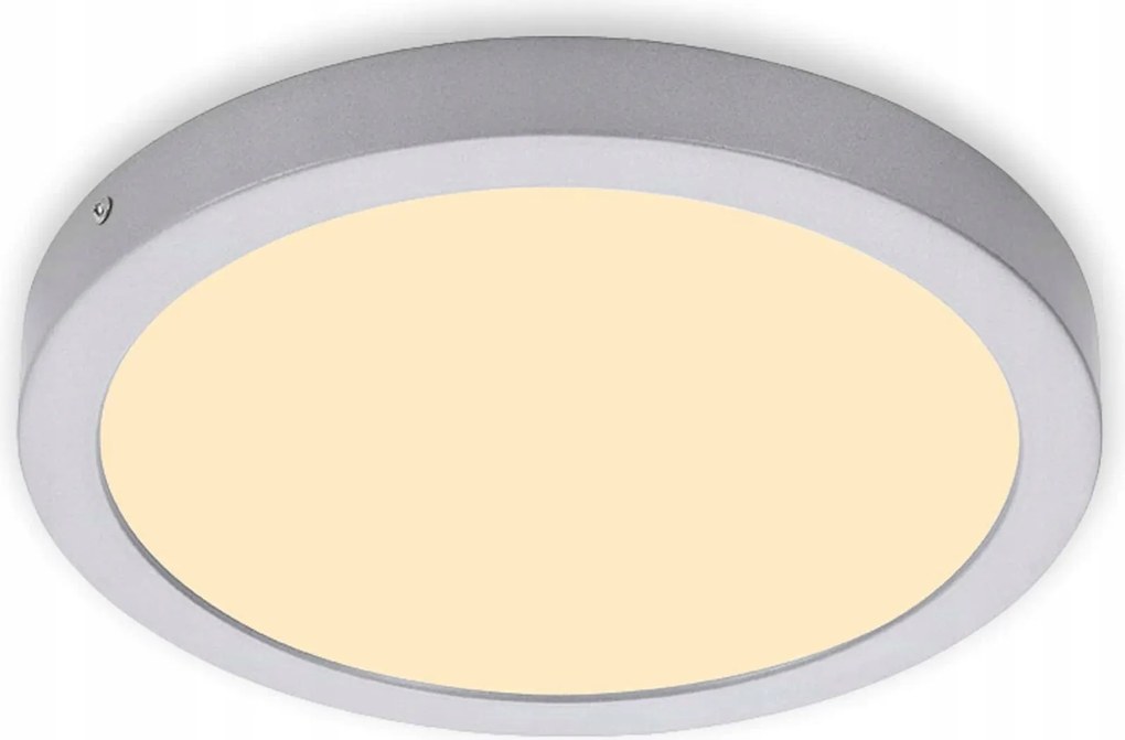 Briloner Led mennyezeti lámpa 30 cm 21W matt króm IP44 meleg fehér